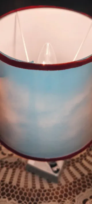 Lampada Da Tavolo Pagliaccio In Ceramica vintage