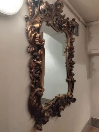 Specchiera fine '800 decorata oro