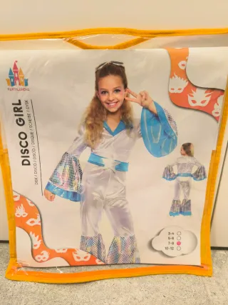 Disfraz disco niña Talla 7-9