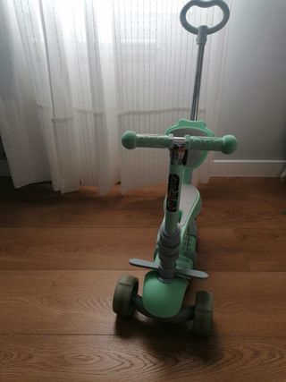 Patinete infantil 3 en 1 verde