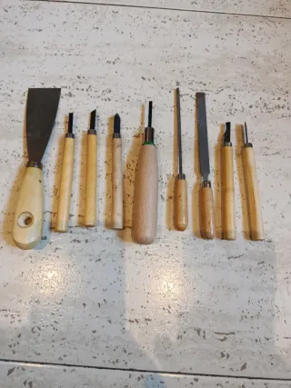 Juego Cinceles Torno Madera