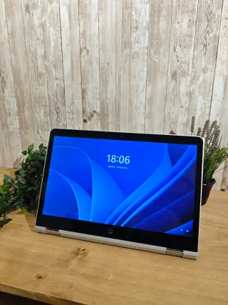 Portátil HP X360 Táctil Plata y Negro