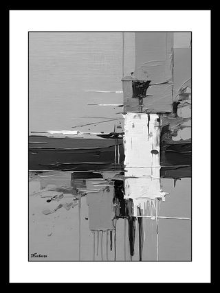 Quadri Astratti in Bianco e Nero per il Soggiorno