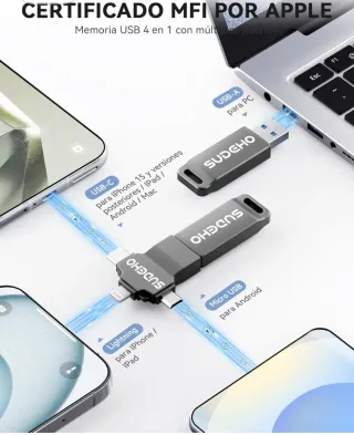 Memoria USB 128GB SUDEHO