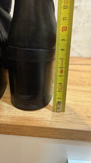 Botín Zara Piel Cremallera Delantera Talla 37