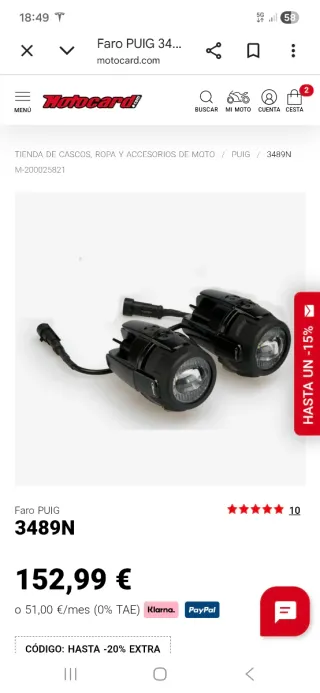 Focos auxiliares puig