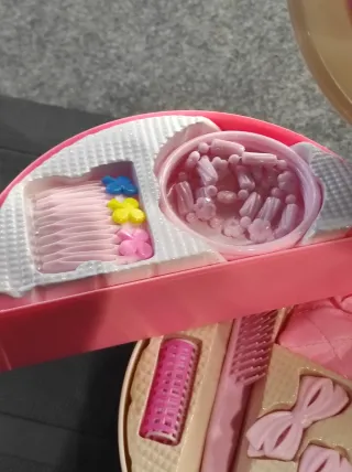 Beauty case vintage giocattolo con specchio