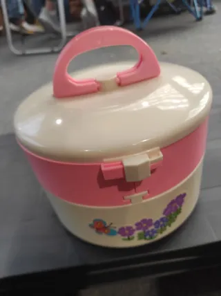 Beauty case vintage giocattolo con specchio