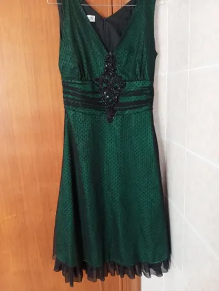 Vestito verde pizzo