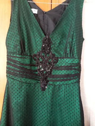 Vestito verde pizzo