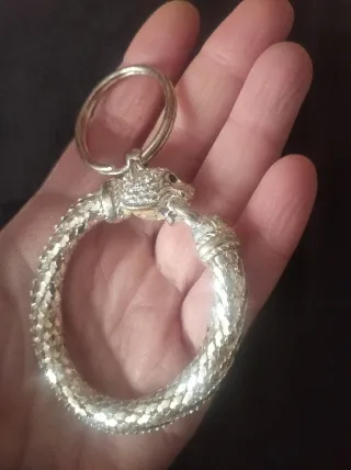 Llavero Tigre Plateado