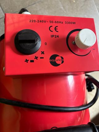 Calefactor potente rojo