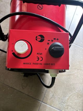 Calefactor potente rojo