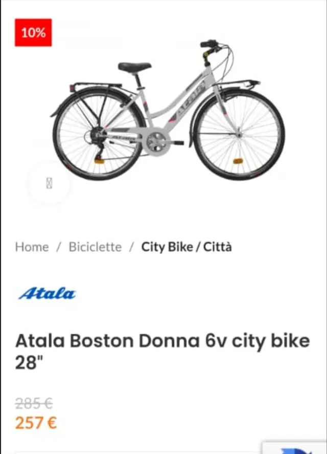 Bicicletta Atala Boston Donna Nuova