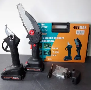 Kit forbici e motosega 6" a doppia batteria 48V