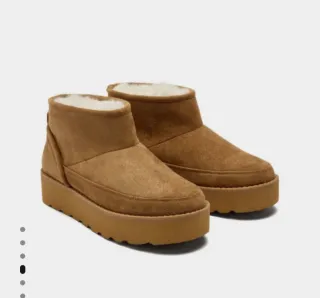 Botines efecto piel con forro