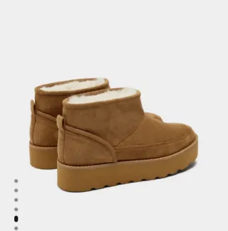 Botines efecto piel con forro