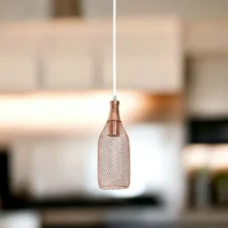 2 x Lámpara colgante de techo forma de botella