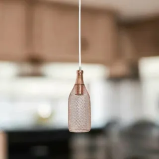 2 x Lámpara colgante de techo forma de botella