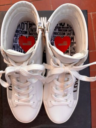 Sneakers pelle Love Moschino