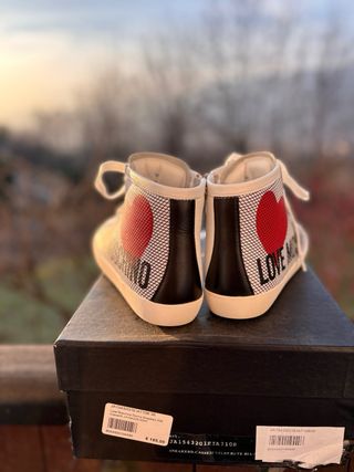 Sneakers pelle Love Moschino
