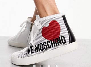Sneakers pelle Love Moschino