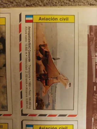 Colección Cromos Aviones AVION REVUE