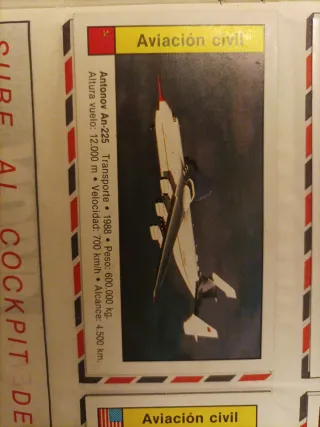 Colección Cromos Aviones AVION REVUE