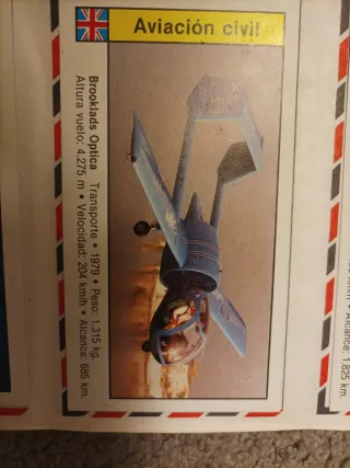 Colección Cromos Aviones AVION REVUE