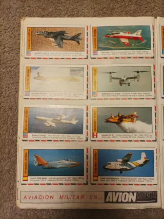 Colección Cromos Aviones AVION REVUE