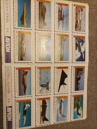 Colección Cromos Aviones AVION REVUE