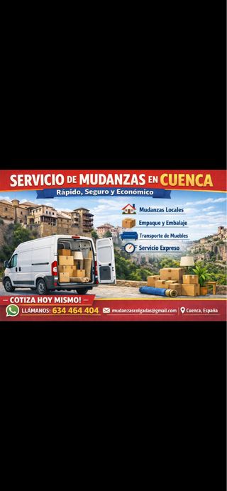Servicio mudanza cuenca (Y toda su provincia )
