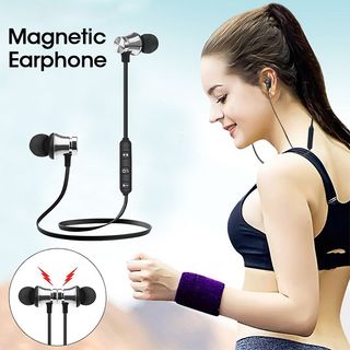 Auriculares de deporte inalámbricos magnéticos Bluetooth 4,2
