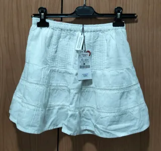 Falda Zara blanca XS