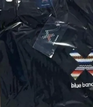 Camiseta Negra Blue Bandana Talla L