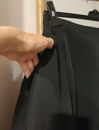 Falda Zara Pliegues Bolsillos Laterales