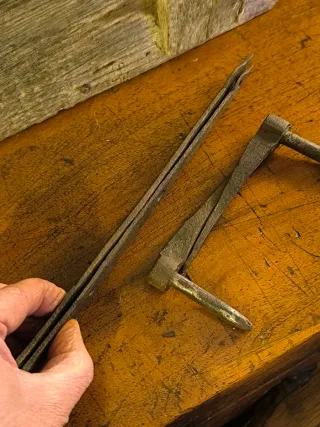 Juego de Bisagras antiguas de forja