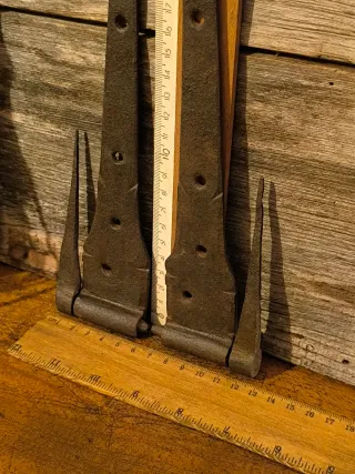 Juego de Bisagras antiguas de forja