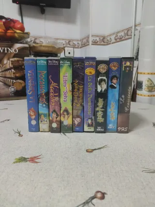 Lote 6 Cintas VHS Disney y Harry Potter