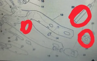 Basculante y freno trasero Ducati 749 999