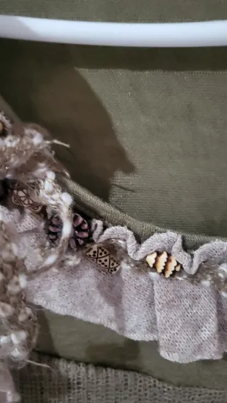 Jersey marrón verde manga larga