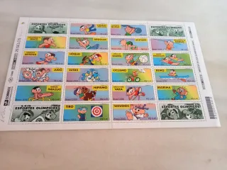Hoja Bloque Sellos Brasil Deportes Olímpicos
