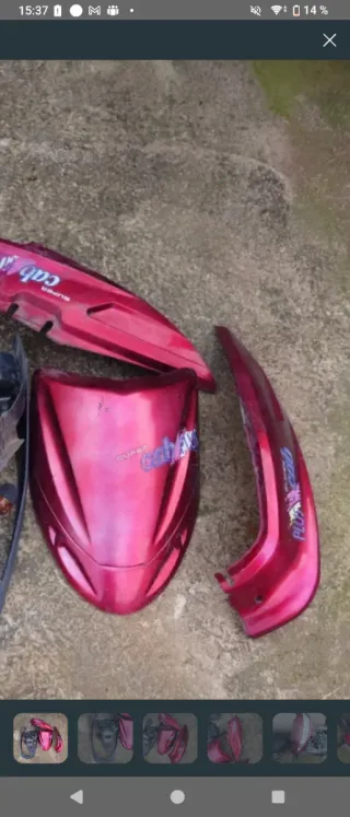 Tapa batería Hyosung Super Cab