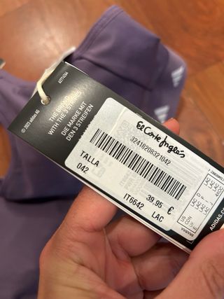 Conjunto deportivo Adidas morado Talla L