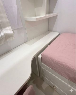 Escritorio blanco lacado 270cm