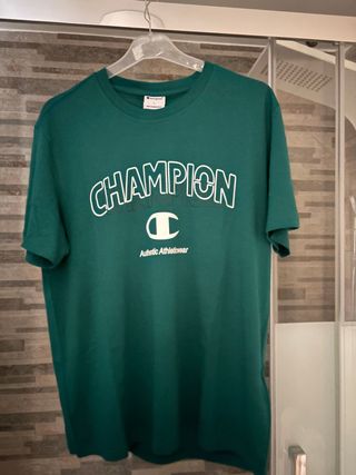 Camiseta Champion Verde Manga Corta