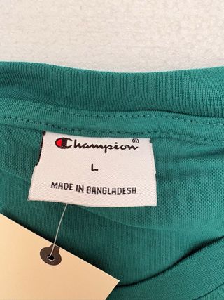 Camiseta Champion Verde Manga Corta