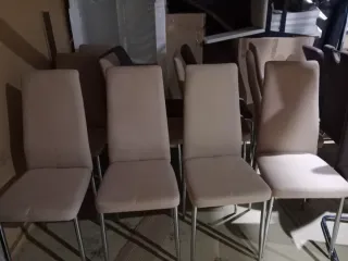 Juego de 4 Sillas Beige Tapizadas 25€/una silla