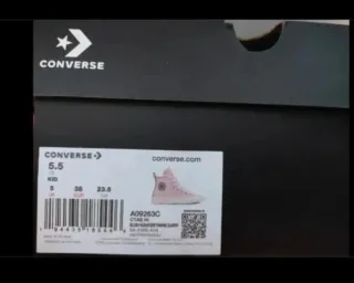 Converse Piel Talla 38 Rosa