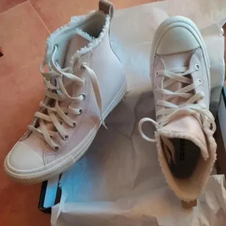 Converse Piel Talla 38 Rosa